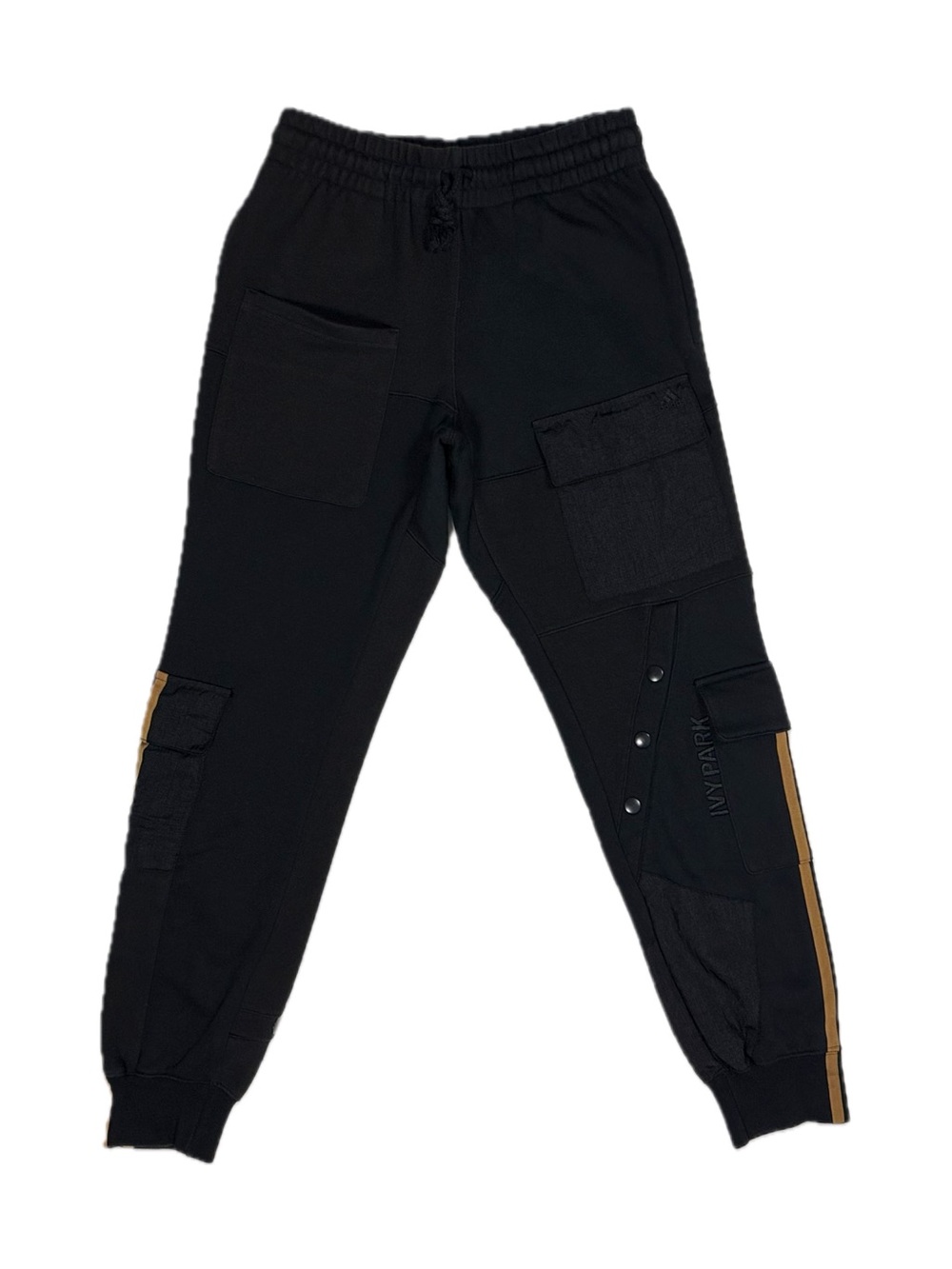 Adidas Ivy Park black tan cargo pocket track sweatpants unisex XXS